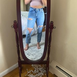 Abercrombie straight ankle jeans